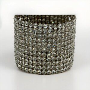 Z Gallerie Crystal Rhinestone Wall Candle Sconce Glam Hollywood Regency Sparkle